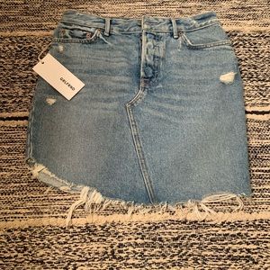 NWT GRLFRND high waist RHODA denim skirt